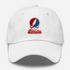 Catholic Stealie Premium Unisex Dad Hat — Design: Catholic University of America — White