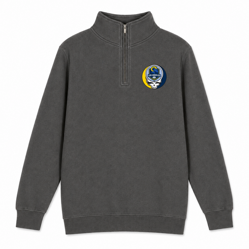 Los Angeles Football - Premium Grateful Dead Quarter-Zip Pullover - Charcoal - 5