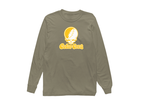 Cedar Crest Stealie Premium Unisex Long-Sleeve — Design: Cedar Crest College — Sandstone