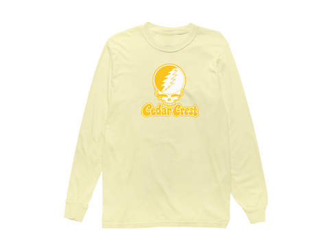 Cedar Crest Stealie Premium Unisex Long-Sleeve — Design: Cedar Crest College — Butter