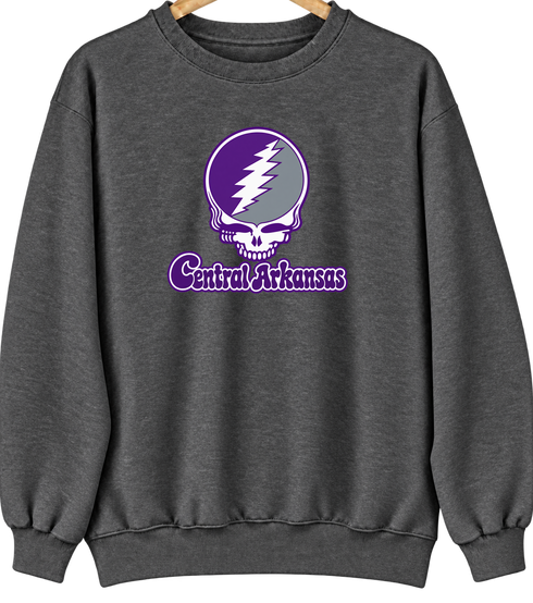 Central Arkansas Stealie Premium Unisex Crewneck — Design: Central Arkansas University of — Dark Heather