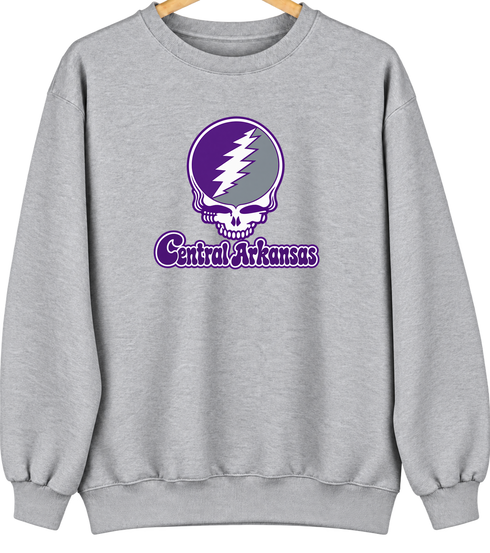Central Arkansas Stealie Premium Unisex Crewneck — Design: Central Arkansas University of — Sport Grey