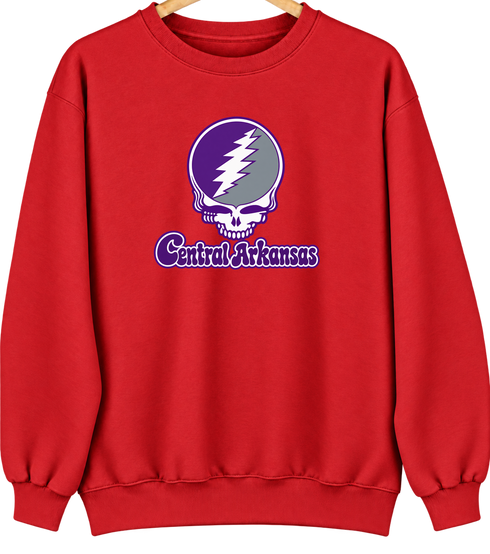 Central Arkansas Stealie Premium Unisex Crewneck — Design: Central Arkansas University of — Red