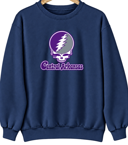 Central Arkansas Stealie Premium Unisex Crewneck — Design: Central Arkansas University of — Navy
