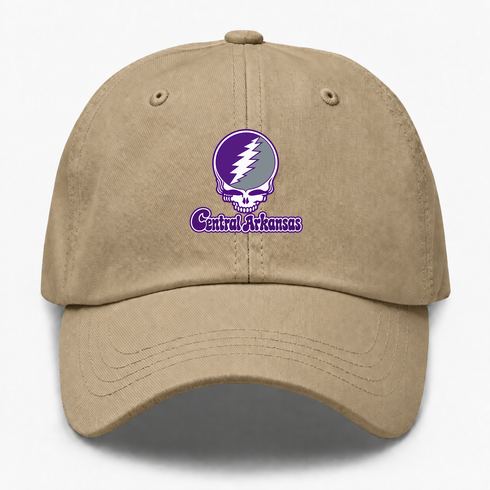 Central Arkansas Stealie Premium Unisex Dad Hat — Design: Central Arkansas University of — Khaki