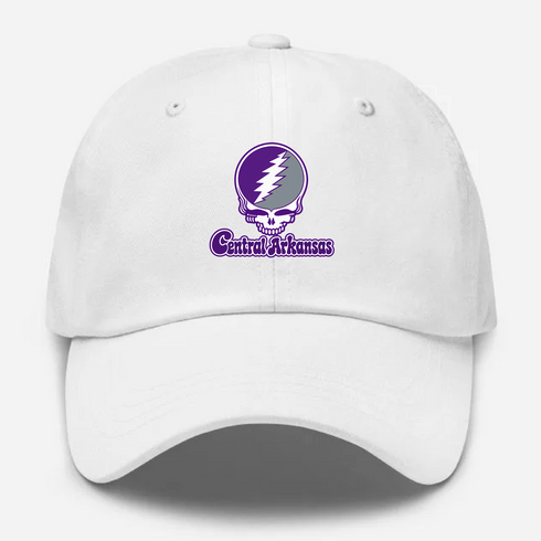 Central Arkansas Stealie Premium Unisex Dad Hat — Design: Central Arkansas University of — White