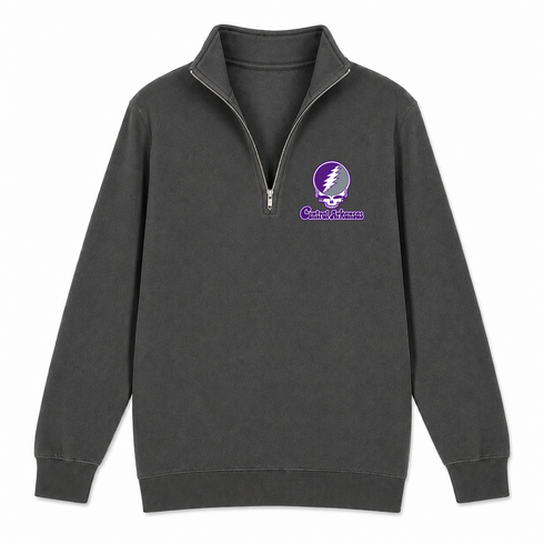 Central Arkansas Stealie Premium Unisex Quarter-Zip — Design: Central Arkansas University of — Charcoal