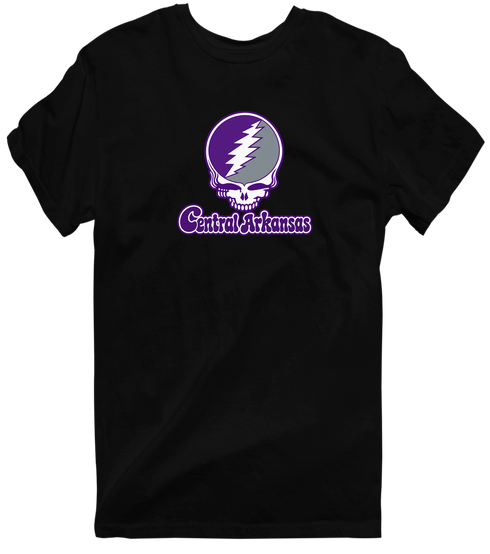 Central Arkansas Stealie Premium Unisex T-Shirt — Design: Central Arkansas University of — Black