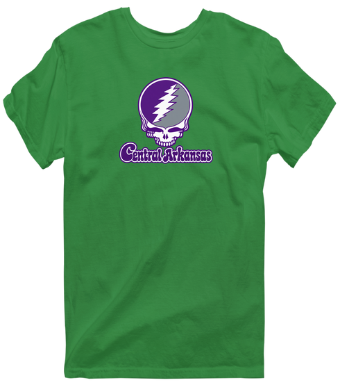 Central Arkansas Stealie Premium Unisex T-Shirt — Design: Central Arkansas University of — Irish Green
