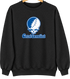 Central Connecticut Stealie Premium Unisex Crewneck — Design: Central Connecticut State University — Black