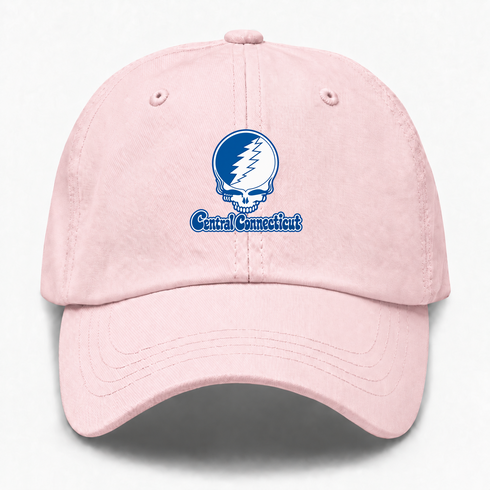 Central Connecticut Stealie Premium Unisex Dad Hat — Design: Central Connecticut State University — Pink
