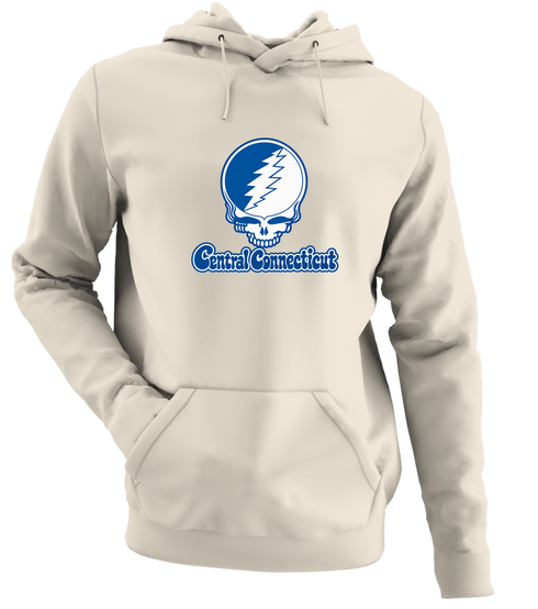 Central Connecticut Stealie Premium Unisex Hoodie — Design: Central Connecticut State University — Sand