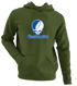 Central Connecticut Stealie Premium Unisex Hoodie — Design: Central Connecticut State University — Military Green