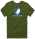 Central Connecticut Stealie Premium Unisex T-Shirt — Design: Central Connecticut State University — Military Green