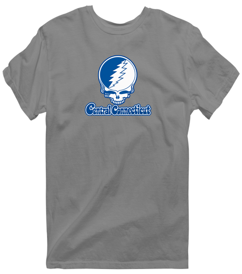 Central Connecticut Stealie Premium Unisex T-Shirt — Design: Central Connecticut State University — Dark Heather