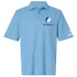 Central Connecticut Stealie Premium Unisex Polo — Design: Central Connecticut State University — Blue