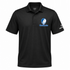 Central Connecticut Stealie Premium Unisex Polo — Design: Central Connecticut State University — Black