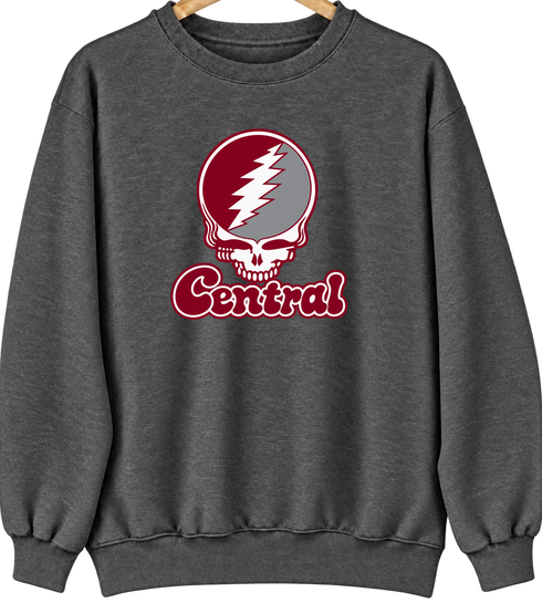 Central Stealie Premium Unisex Crewneck — Design: North Carolina Central University — Dark Heather