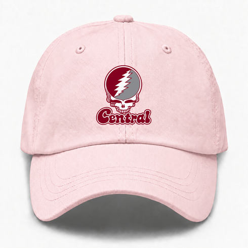 Central Stealie Premium Unisex Dad Hat — Design: North Carolina Central University — Pink