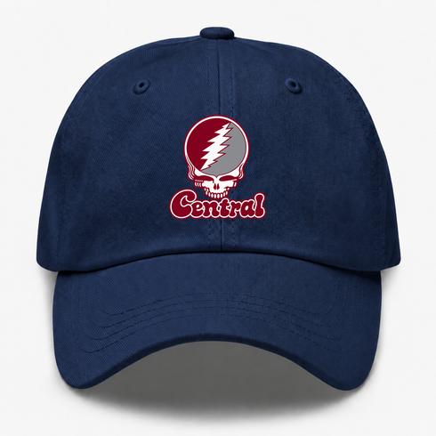 Central Stealie Premium Unisex Dad Hat — Design: North Carolina Central University — Navy