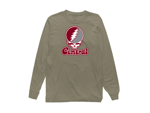 Central Stealie Premium Unisex Long-Sleeve — Design: North Carolina Central University — Sandstone