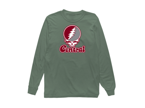 Central Stealie Premium Unisex Long-Sleeve — Design: North Carolina Central University — Light Green
