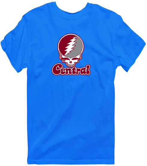 Central Stealie Premium Unisex T-Shirt — Design: North Carolina Central University — Royal