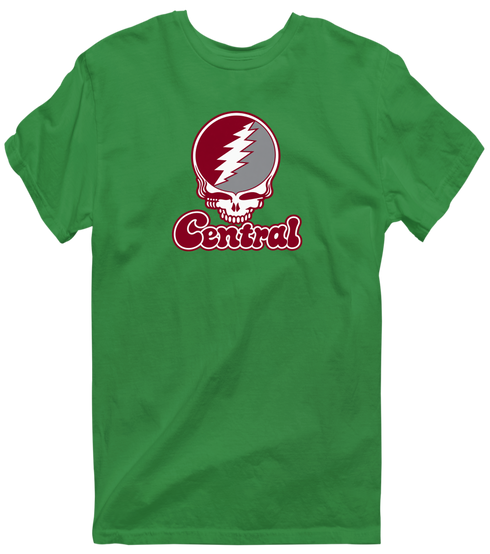 Central Stealie Premium Unisex T-Shirt — Design: North Carolina Central University — Irish Green