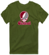Central Stealie Premium Unisex T-Shirt — Design: North Carolina Central University — Military Green