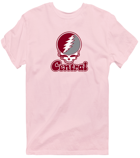 Central Stealie Premium Unisex T-Shirt — Design: North Carolina Central University — Light Pink