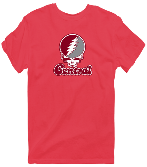 Central Stealie Premium Unisex T-Shirt — Design: North Carolina Central University — Heather Red