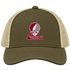 Central Stealie Premium Unisex Trucker Cap — Design: North Carolina Central University — Moss/Khaki