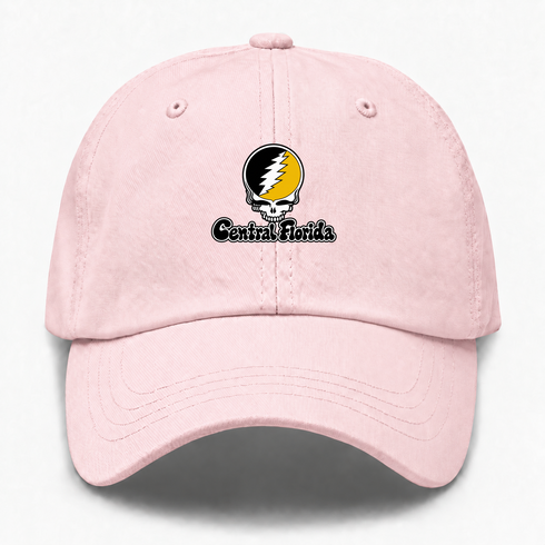Central Florida Stealie Premium Unisex Dad Hat — Design: Central Florida University of (UCF) — Pink