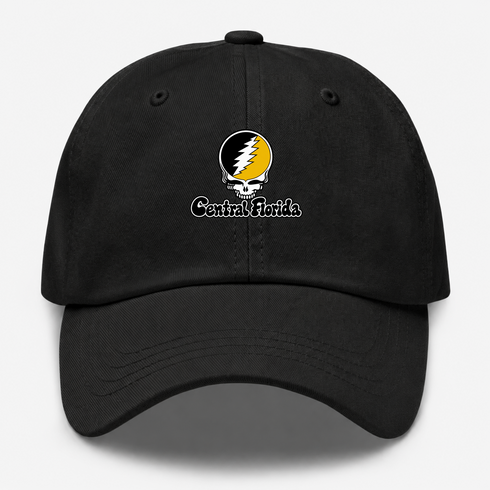 Central Florida Stealie Premium Unisex Dad Hat — Design: Central Florida University of (UCF) — Black