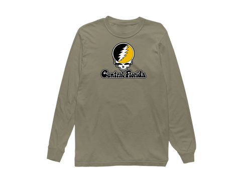 Central Florida Stealie Premium Unisex Long-Sleeve — Design: Central Florida University of (UCF) — Sandstone