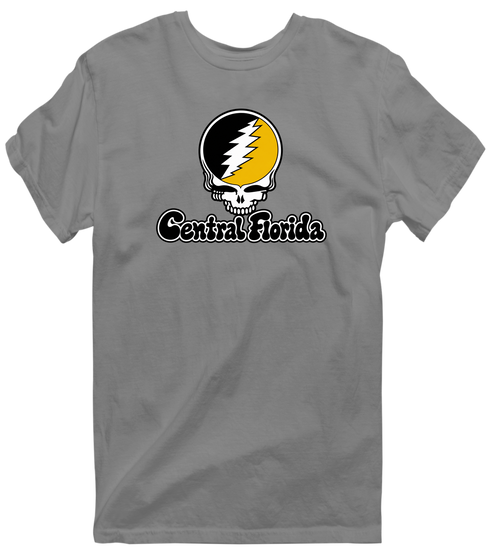 Central Florida Stealie Premium Unisex T-Shirt — Design: Central Florida University of (UCF) — Dark Heather