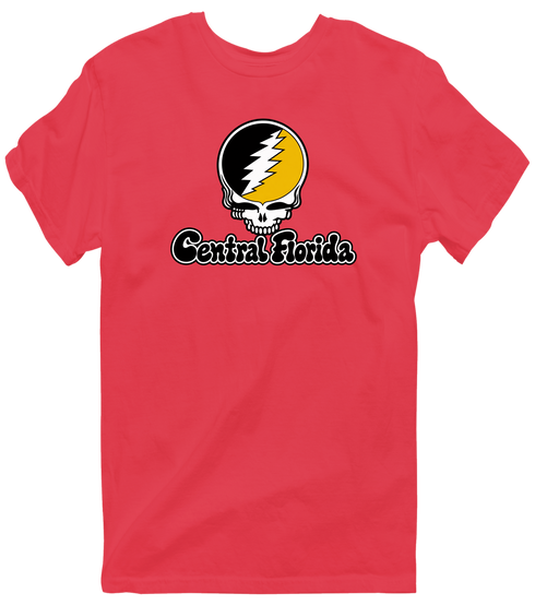 Central Florida Stealie Premium Unisex T-Shirt — Design: Central Florida University of (UCF) — Heather Red