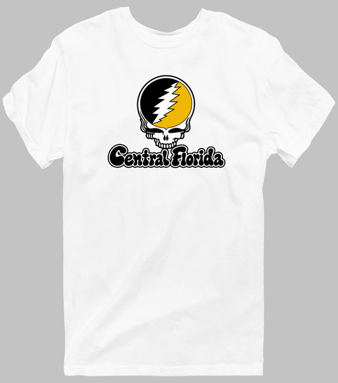 Central Florida Stealie Premium Unisex T-Shirt — Design: Central Florida University of (UCF) — White