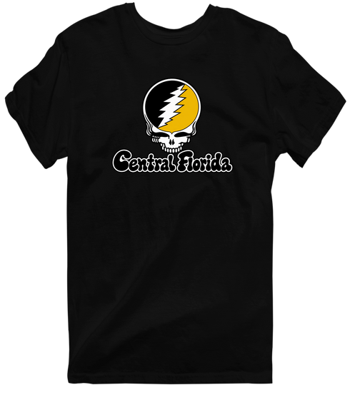 Central Florida Stealie Premium Unisex T-Shirt — Design: Central Florida University of (UCF) — Black