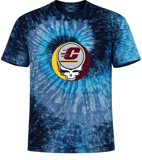 Central Michigan Stealie Tie-Dye T-Shirt