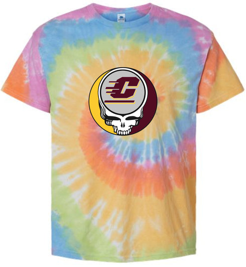 Central Michigan Stealie Tie-Dye T-Shirt