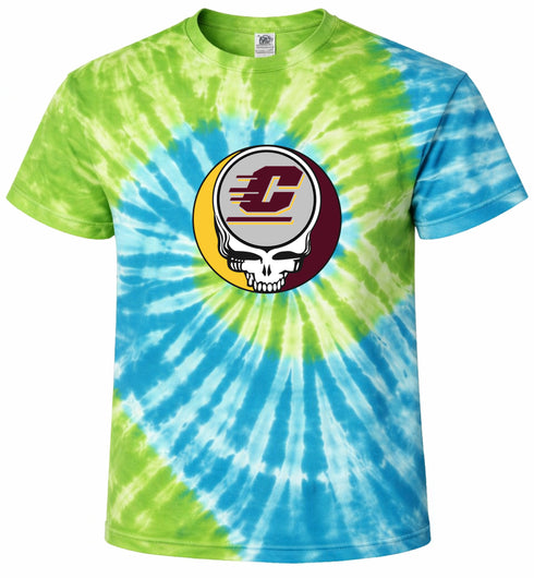 Central Michigan Stealie Tie-Dye T-Shirt