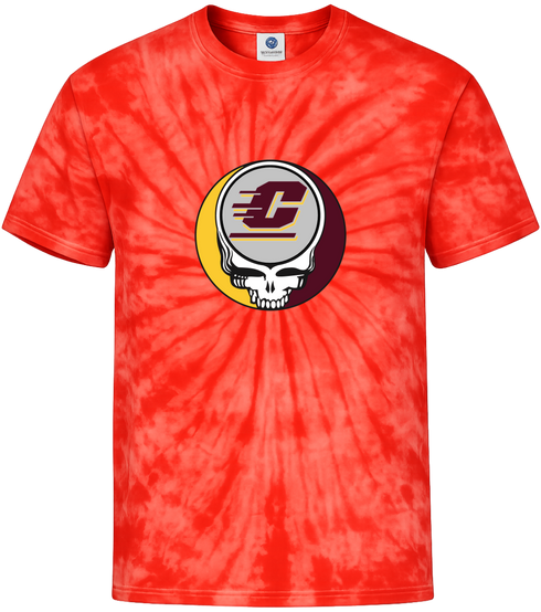 Central Michigan Stealie Tie-Dye T-Shirt