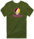 Central Michigan Stealie Premium Unisex T-Shirt — Design: Central Michigan University — Military Green