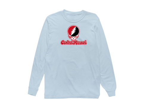 Central Missouri Stealie Premium Unisex Long-Sleeve — Design: Central Missouri University of — Chambray