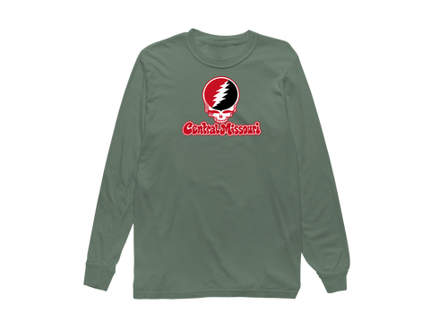 Central Missouri Stealie Premium Unisex Long-Sleeve — Design: Central Missouri University of — Light Green