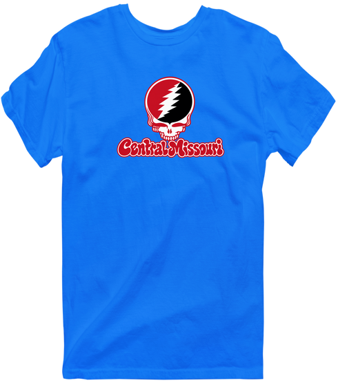 Central Missouri Stealie Premium Unisex T-Shirt — Design: Central Missouri University of — Royal