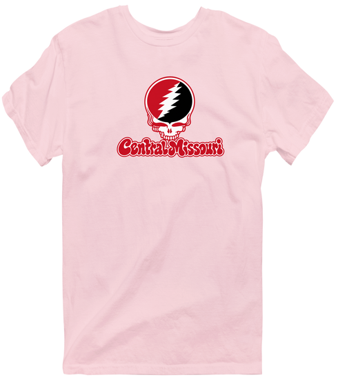 Central Missouri Stealie Premium Unisex T-Shirt — Design: Central Missouri University of — Light Pink