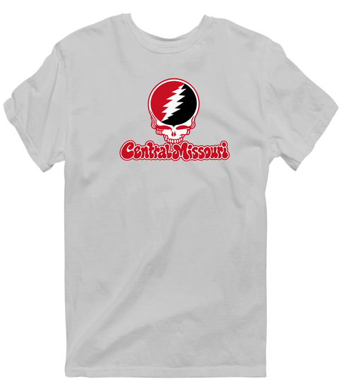 Central Missouri Stealie Premium Unisex T-Shirt — Design: Central Missouri University of — Sport Grey
