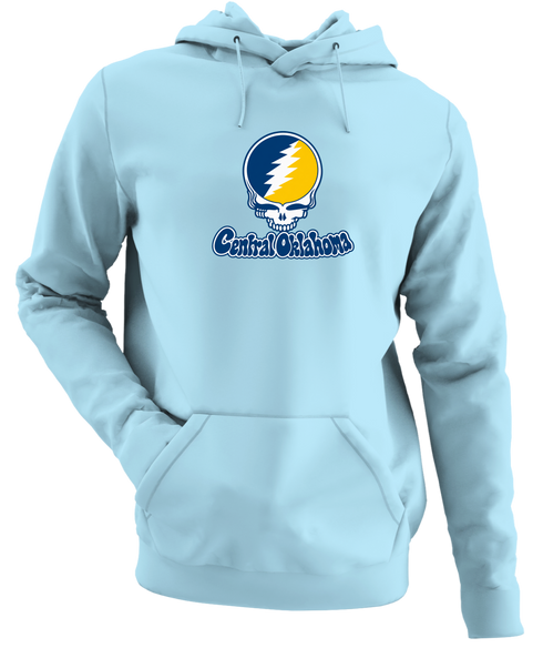 Central Oklahoma Stealie Premium Unisex Hoodie — Design: Central Oklahoma University of — Light Blue
